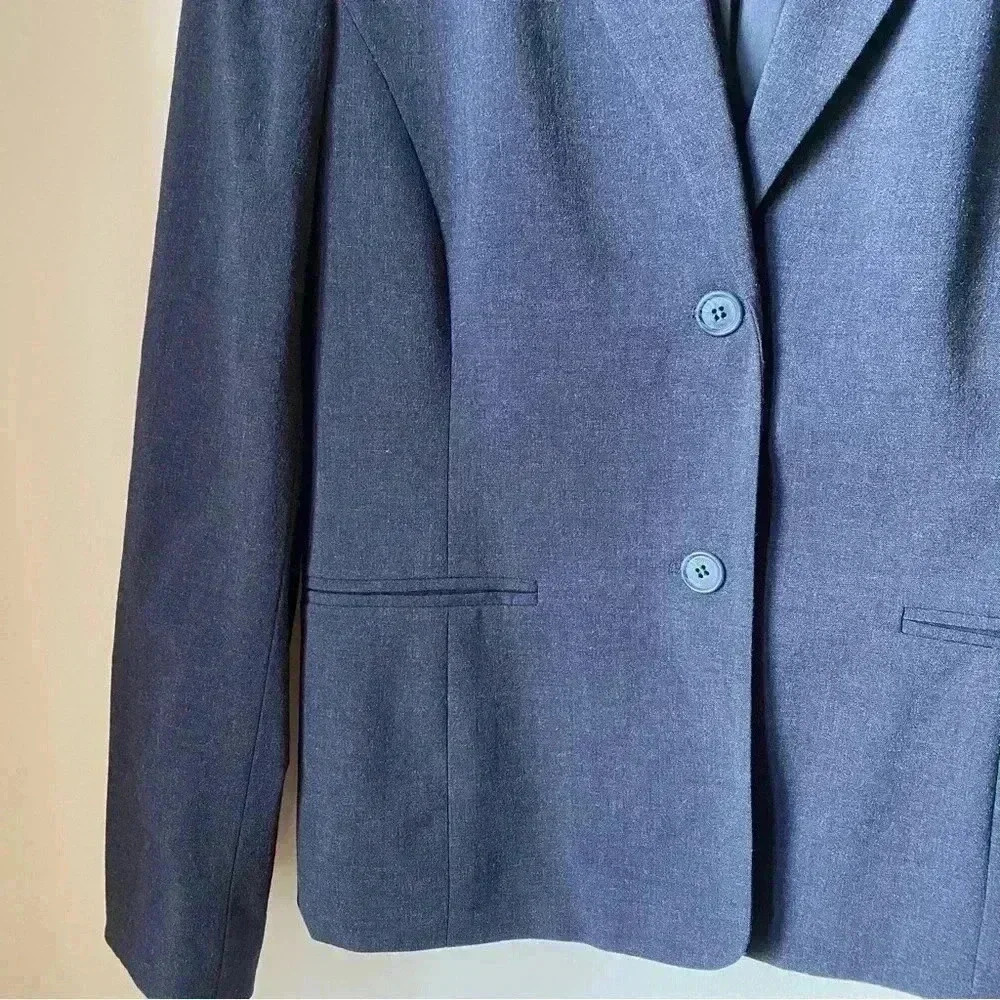 Talbots Women’s Wool Blazer Dark Navy Blue Size 8, 96% Wool, Excellent Condition - Picture 6 of 15